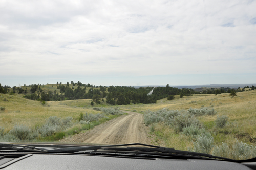 the two RV Gypsies drive through Montana's Makoshika State Park